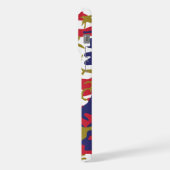 4th of July, Independence day, Camouflage Gold iPhone Hülle (Linke Seite)