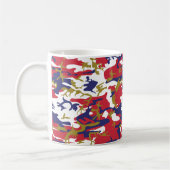 4th of July, Independence day, Camouflage Gold Kaffeetasse (Links)