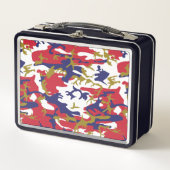 4th of July, Independence day, Camouflage Gold Metall Brotdose (Vorderseite)