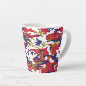 4th of July, Independence day, Camouflage Gold Milchtasse (Rechte Ecke)