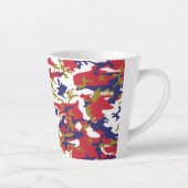 4th of July, Independence day, Camouflage Gold Milchtasse (Rechts)