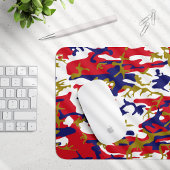 4th of July, Independence day, Camouflage Gold Mousepad
