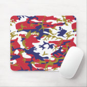 4th of July, Independence day, Camouflage Gold Mousepad (Mit Mouse)