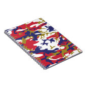 4th of July, Independence day, Camouflage Gold Notizblock (Rechte Seite)