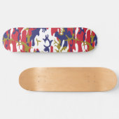 4th of July, Independence day, Camouflage Gold Skateboard (Horizontal)