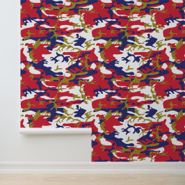 4th of July, Independence day, Camouflage Gold Tapete