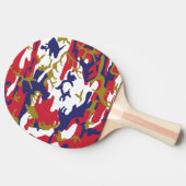 4th of July, Independence day, Camouflage Gold Tischtennis Schläger (Seitenansicht)