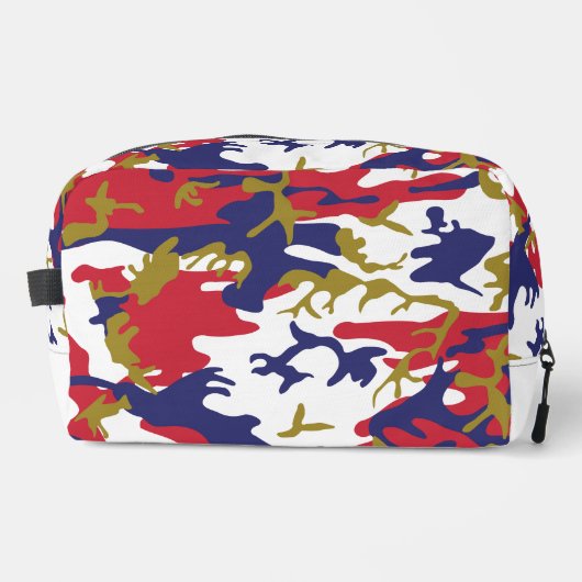 4th of July, Independence day, Camouflage Gold Waschbeutel (Vorderseite)