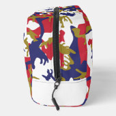 4th of July, Independence day, Camouflage Gold Waschbeutel (Rechts)