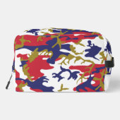 4th of July, Independence day, Camouflage Gold Waschbeutel (Rückseite)