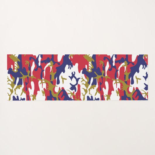 4th of July, Independence day, Camouflage Gold Yogamatte (Rückseite (Horizontal))