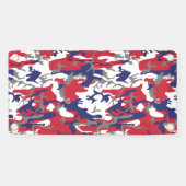4th of July, Independence day, Camouflage Gray Banner (Horizontal)