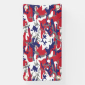 4th of July, Independence day, Camouflage Gray Banner (Vertikal)