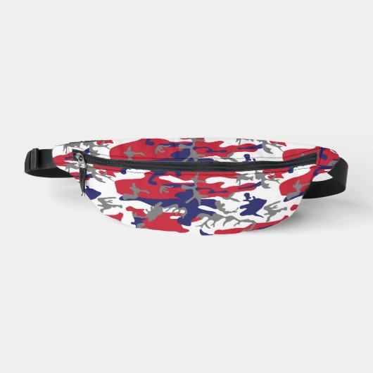 4th of July, Independence day, Camouflage Gray Bauchtasche (Vorderseite)