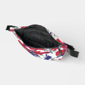 4th of July, Independence day, Camouflage Gray Bauchtasche (Offen)