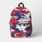 4th of July, Independence day, Camouflage Gray Bedruckter Rucksack (Vorderseite)