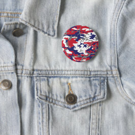 4th of July, Independence day, Camouflage Gray Button