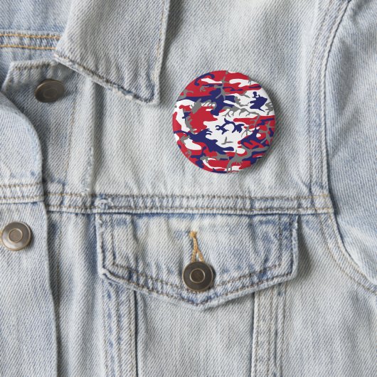 4th of July, Independence day, Camouflage Gray Button (Beispiel)