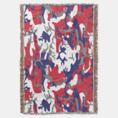 4th of July, Independence day, Camouflage Gray Decke (Vorderseite Vertikal)