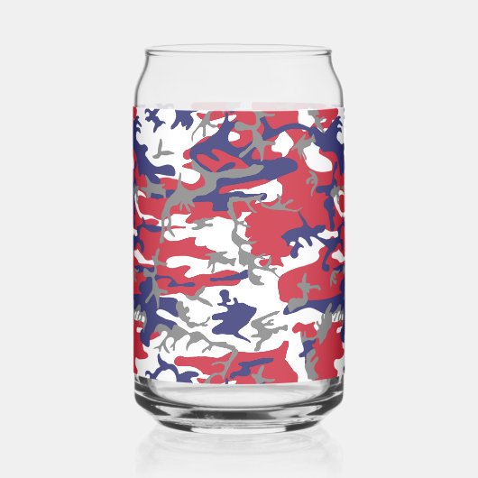 4th of July, Independence day, Camouflage Gray Dosenglas (Vorderseite)