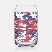 4th of July, Independence day, Camouflage Gray Dosenglas (Rechts)