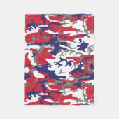 4th of July, Independence day, Camouflage Gray Fleecedecke (Vorderseite)