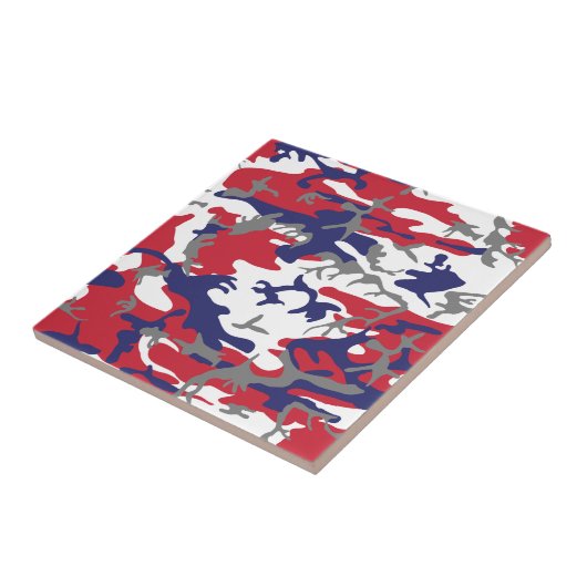 4th of July, Independence day, Camouflage Gray Fliese (Seite)