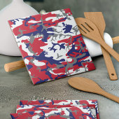 4th of July, Independence day, Camouflage Gray Fliese