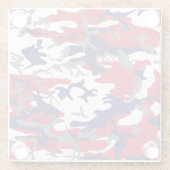 4th of July, Independence day, Camouflage Gray Glasuntersetzer (Rückseite)