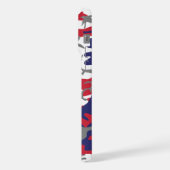 4th of July, Independence day, Camouflage Gray iPhone Hülle (Linke Seite)