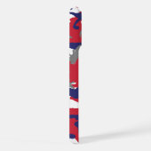 4th of July, Independence day, Camouflage Gray iPhone Hülle (Rechte Seite)