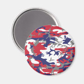 4th of July, Independence day, Camouflage Gray Magnet (Vorderseite/Rückseite)