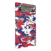 4th of July, Independence day, Camouflage Gray Mini Klemmbrett (Schrägansicht)