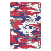 4th of July, Independence day, Camouflage Gray Mini Klemmbrett (Rückseite)