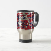 4th of July, Independence day, Camouflage Gray Reisebecher (VorderseiteRechts)