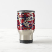 4th of July, Independence day, Camouflage Gray Reisebecher (Mittel)
