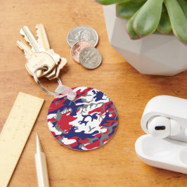 4th of July, Independence day, Camouflage Gray Schlüsselanhänger