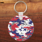 4th of July, Independence day, Camouflage Gray Schlüsselanhänger (Vorderseite)