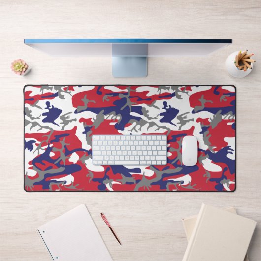 4th of July, Independence day, Camouflage Gray Schreibtischunterlage (Büro 1)