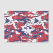 4th of July, Independence day, Camouflage Gray Seidenpapier (Vorderseite)