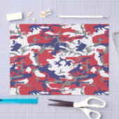 4th of July, Independence day, Camouflage Gray Seidenpapier (Handwerk)