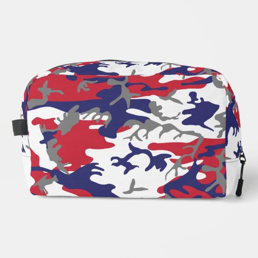 4th of July, Independence day, Camouflage Gray Waschbeutel (Vorderseite)