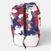 4th of July, Independence day, Camouflage Gray Waschbeutel (Rechts)