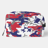 4th of July, Independence day, Camouflage Gray Waschbeutel (Rückseite)