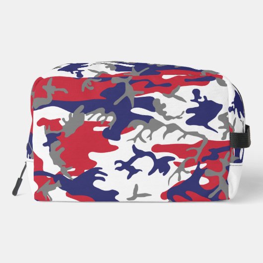 4th of July, Independence day, Camouflage Gray Waschbeutel (Rückseite)