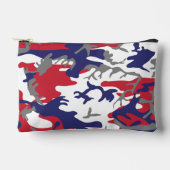 4th of July, Independence day, Camouflage Gray Zubehörtasche (Vorderseite)