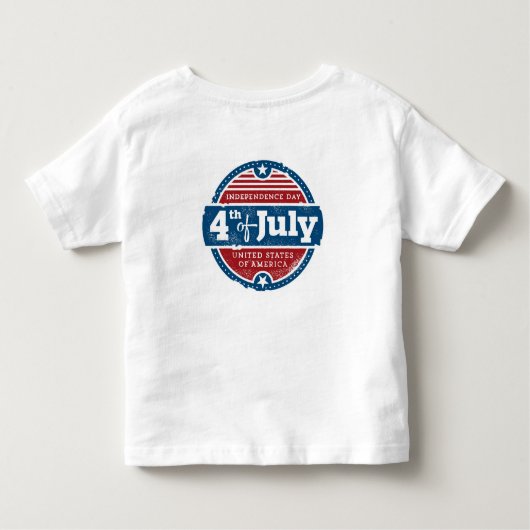 4th of july independence day kleinkind t-shirt (Rückseite)