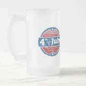 4th of july independence day mattglas bierglas (Links)