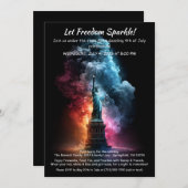 4th of July Invitation – Statue of Liberty  Einladung (Vorne/Hinten)