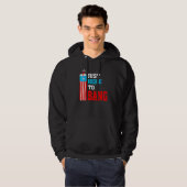 4th Of July Just Here To Bang American Flag Firewo Hoodie (Vorne ganz)